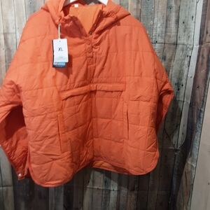 Men's Orange Puffer Jacket